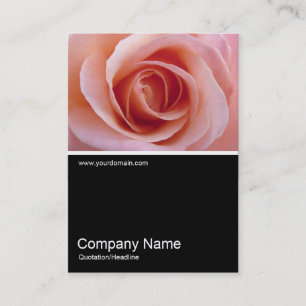 Half&Half Photo 0184 - Pink Rose Business Card