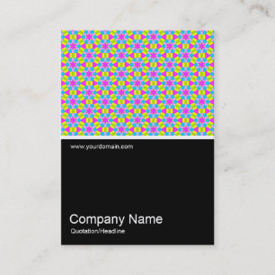 Half&Half Photo 0190 - Colourful Geometric Business Card