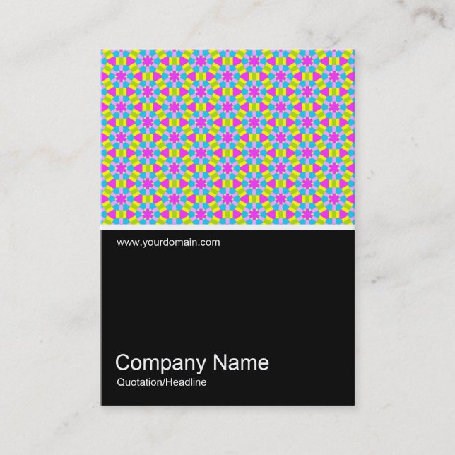 Half&Half Photo 0190 - Colourful Geometric Business Card (Front)