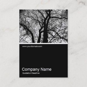 Half&Half Photo 0192 - High Contrast Tree Business Card