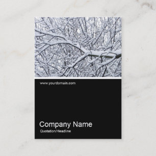 Half&Half Photo 0195 - Snowy Branches Business Card