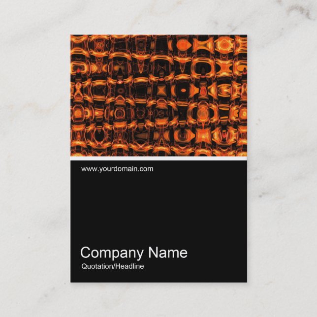 Half&Half Photo 0198 - Abstract Flame 03 Business Card (Front)
