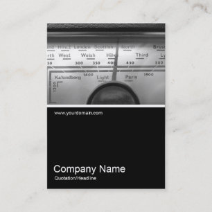 Half&Half Photo 0225 - Old UK Radio Dial Business Card
