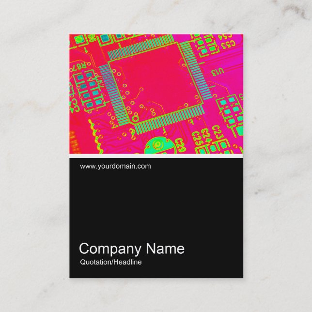 Half&Half Photo 0271 - Abstract Circuitry Business Card (Front)