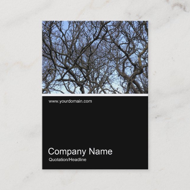 Half&Half Photo 0299 - Magnolia Tree Branches Business Card (Front)
