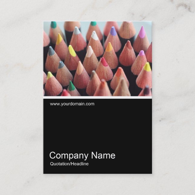 Half&Half Photo 0348 - Colour Pencils Business Card (Front)