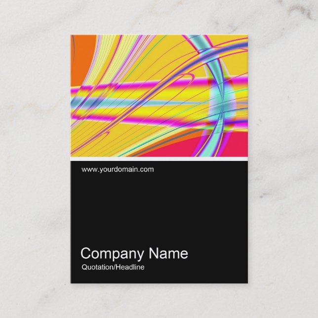 Half&Half Photo 0350 - Fractal Abstract 061012e Business Card (Front)