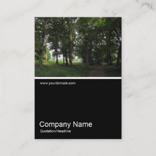 Half&Half Photo 0356 - Woods, Bute Park, Cardiff Business Card