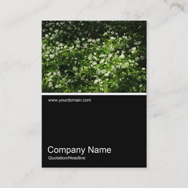 Half&Half Photo 0363 - Wild Garlic Business Card (Front)