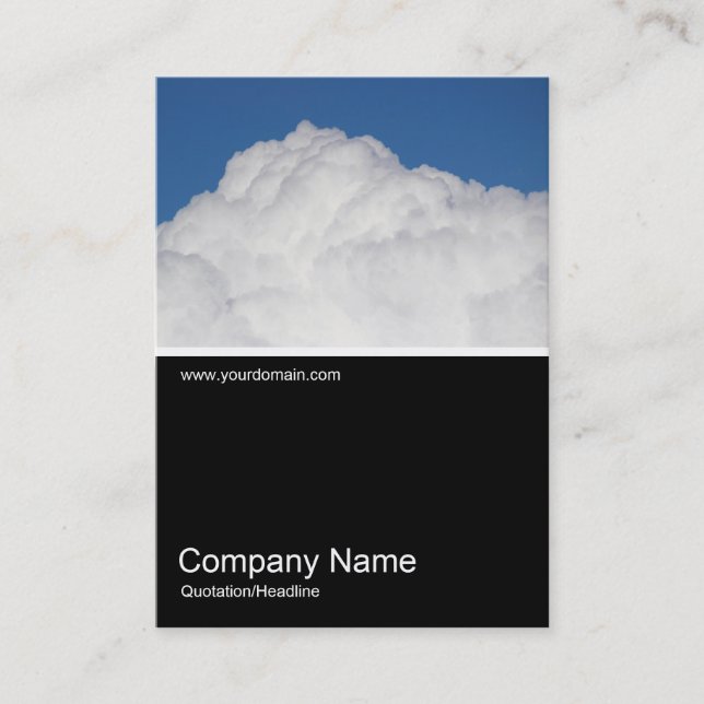 Half&Half Photo 0391 - Cumulus Cloud Business Card (Front)