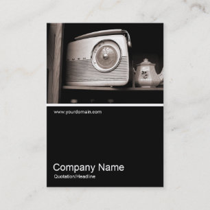 Half&Half Photo 046 Old Radio Business Card