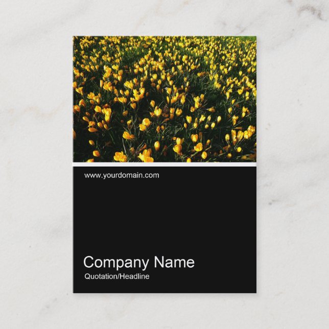 Half&Half Photo 05 - Crocus Business Card (Front)