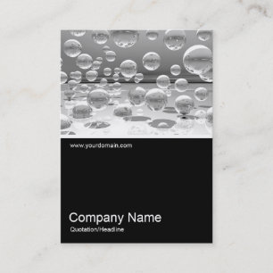 Half&Half Photo 064 - Silver Bubbles Business Card