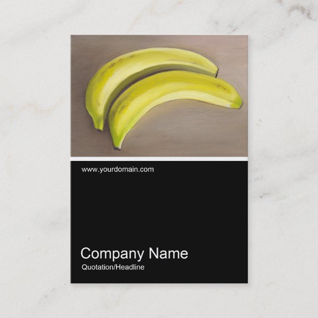 Half&Half Photo 076 - Bananas, Oil Business Card (Front)