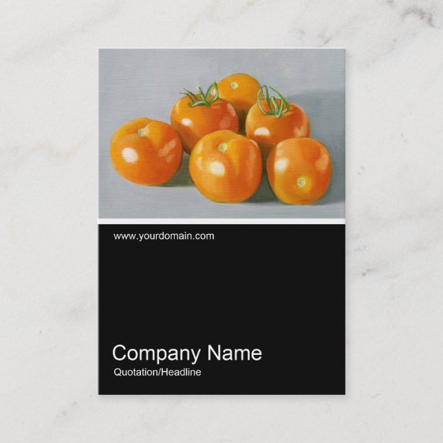 Half&Half Photo 078 - Vine Ripened Tomatoes, Oil Business Card (Front)