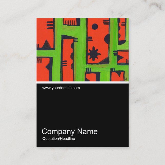 Half&Half Photo 085 - Abstract, Oil Business Card (Front)