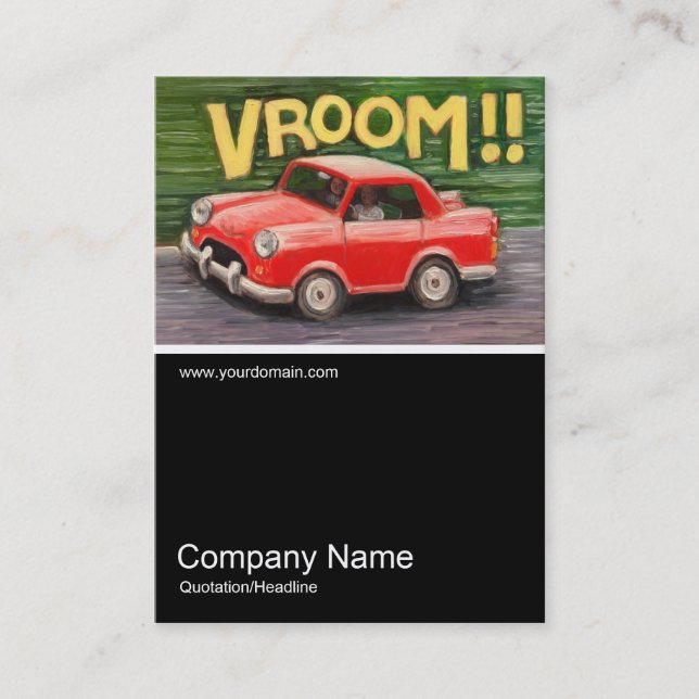 Half&Half Photo 087 - Vroom!! - Oil Business Card (Front)