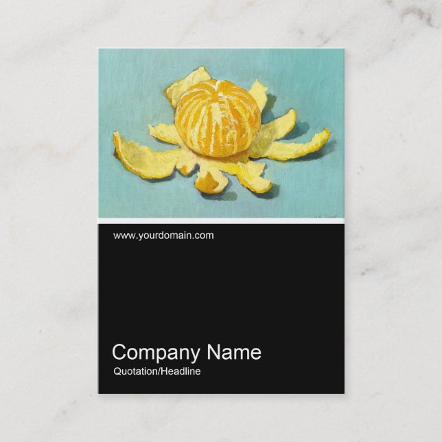 Half&Half Photo 089 - Peeled Clementine - Oil Business Card (Front)