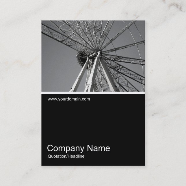 Half&Half Photo 08 - Big Wheel Business Card (Front)