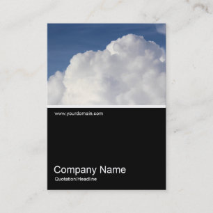 Half&Half Photo - Cumulus Cloud Business Card
