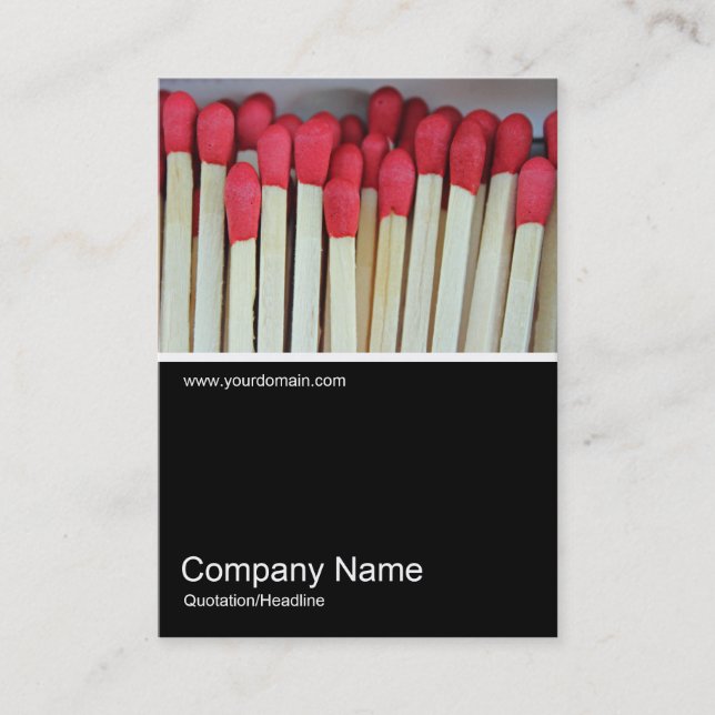 Half&Half Photo - Matches Business Card (Front)