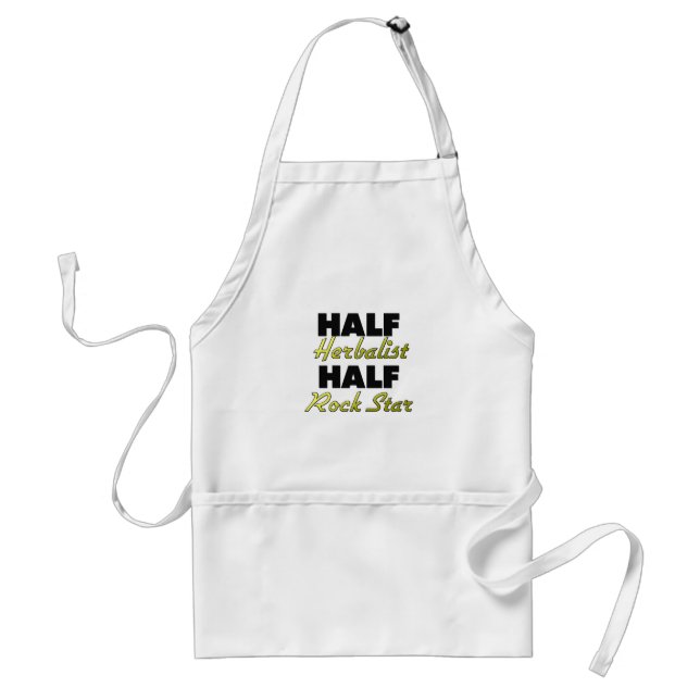 Half Herbalist Half Rock Star Standard Apron (Front)
