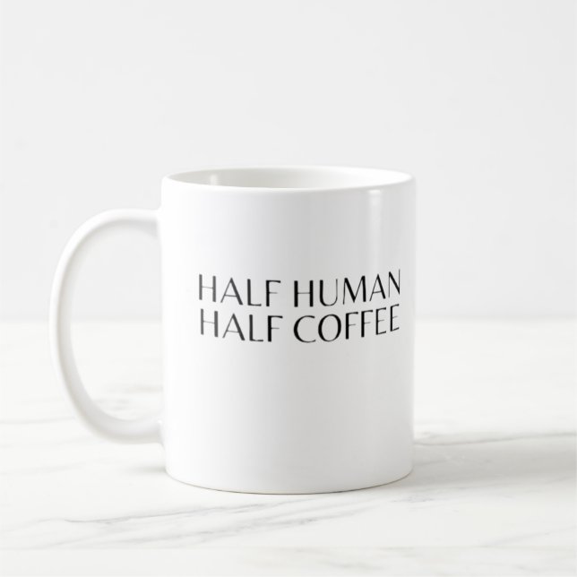 Half human half  coffee mug (Left)