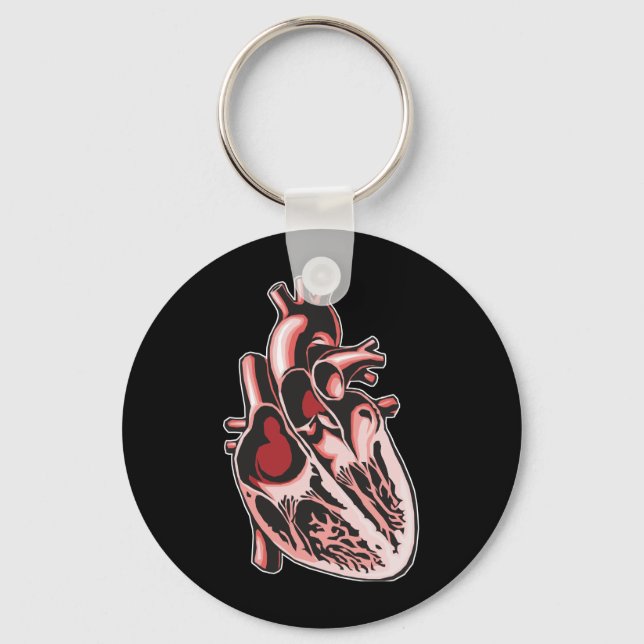 Half Human Heart Key Ring (Front)