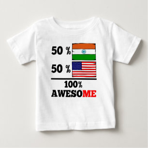 Half Indian Half American Baby T-Shirt