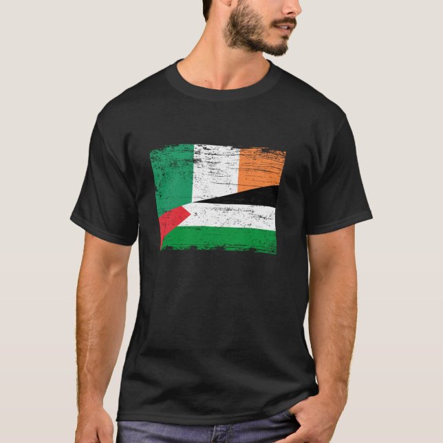  Half Irish Half Palestinian T Shirt (Front)