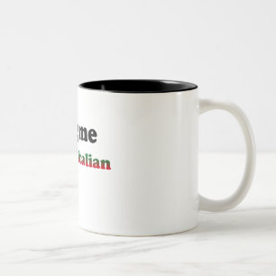 Half Italian Two-Tone Coffee Mug