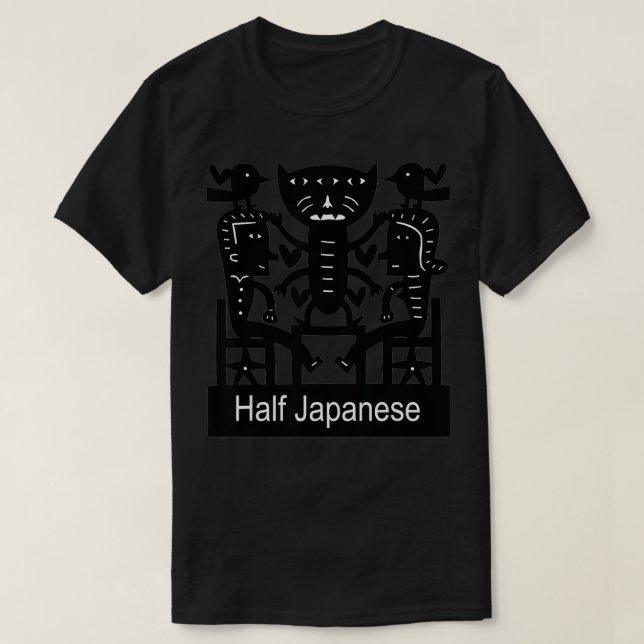 Half Japanese paper cutting by Jad Fair  T-Shirt (Design Front)