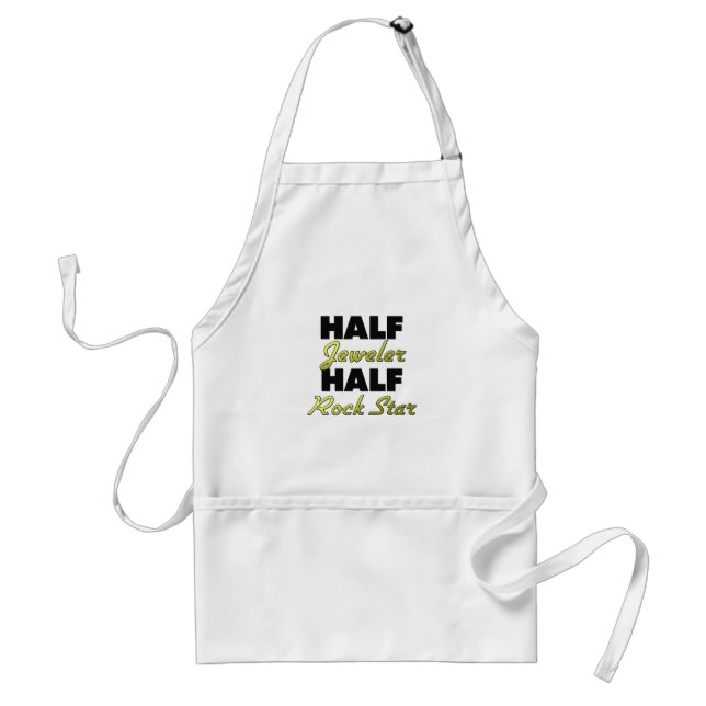 Half Jeweller Half Rock Star Standard Apron (Front)