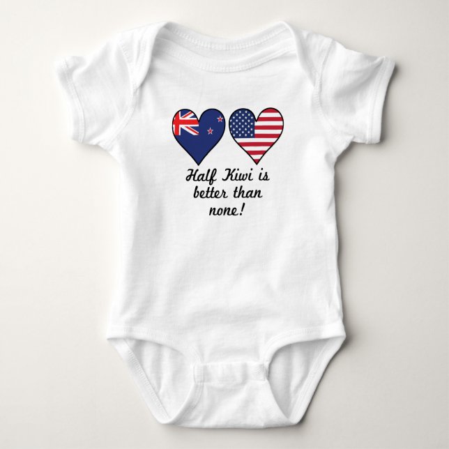 Half Kiwi Is Better Than None Baby Bodysuit (Front)