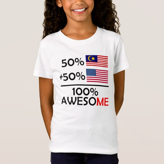 Half Malaysian Half American T-Shirt (Front)
