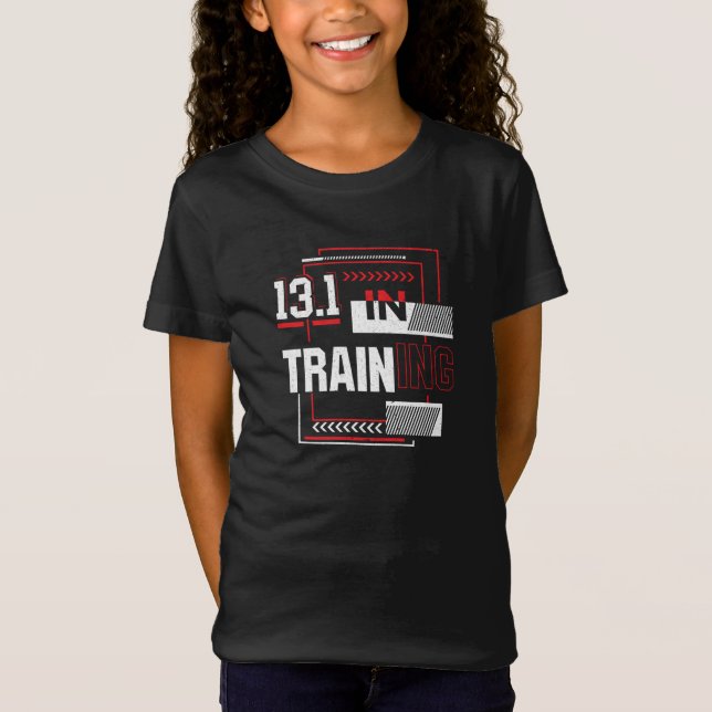 Half Marathon 13.1 in Training Abstract Runner T-Shirt (Front)
