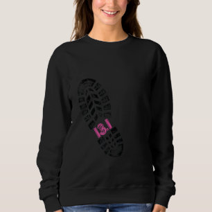 Half Marathon 13.1 Miles Shoe Print Couple Matchin Sweatshirt