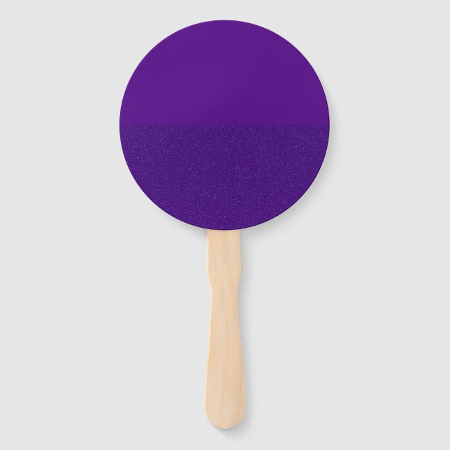 Half-Matte Half-Noise Purple Hand Fans – Customise (Front)