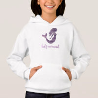 Half Mermaid Purple Pink Girl Pullover Hoodie