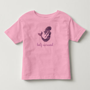 Half Mermaid Purple Pink Toddler T-Shirt