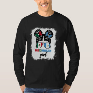 Half Mexican And Guatemalan Mexico Guatemala Flag T-Shirt