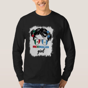 Half Mexican And Guatemalan Mexico Guatemala Flag T-Shirt