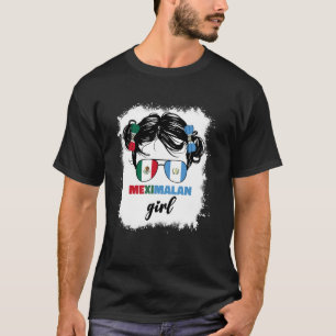 Half Mexican And Guatemalan Mexico Guatemala Flag T-Shirt