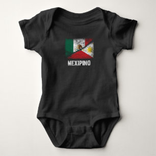 Half Mexican Half Filipino Flag Mexico Philippines Baby Bodysuit