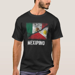 Half Mexican Half Filipino Flag Mexico Philippines T-Shirt