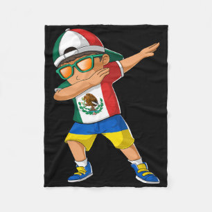 Half Mexican Half Ukrainian Boy Mexico Ukraine Fla Fleece Blanket