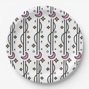 Half Moon and Stars Paper Plate Craft