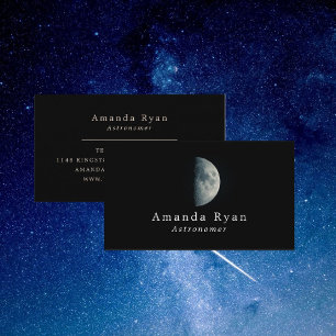 Half Moon, Astronomy Business Card