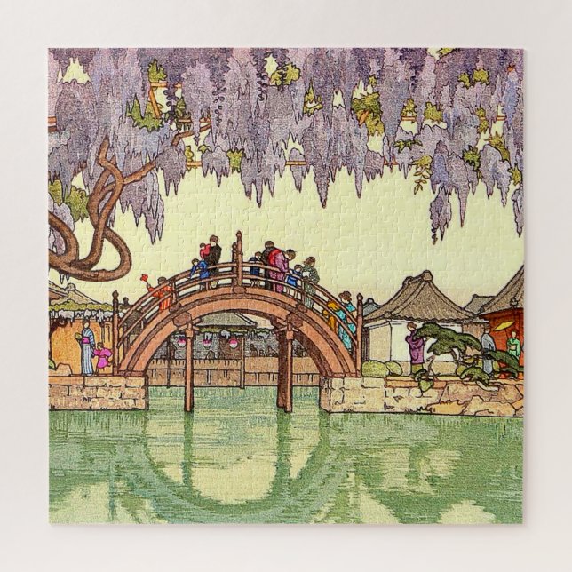 Half Moon Bridge Yoshida Toshi 1941  Jigsaw Puzzle (Vertical)