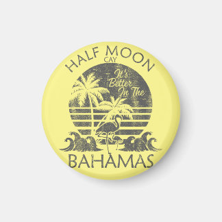 Half Moon Cay Bahamas Magnet Vacation Cruise Retro